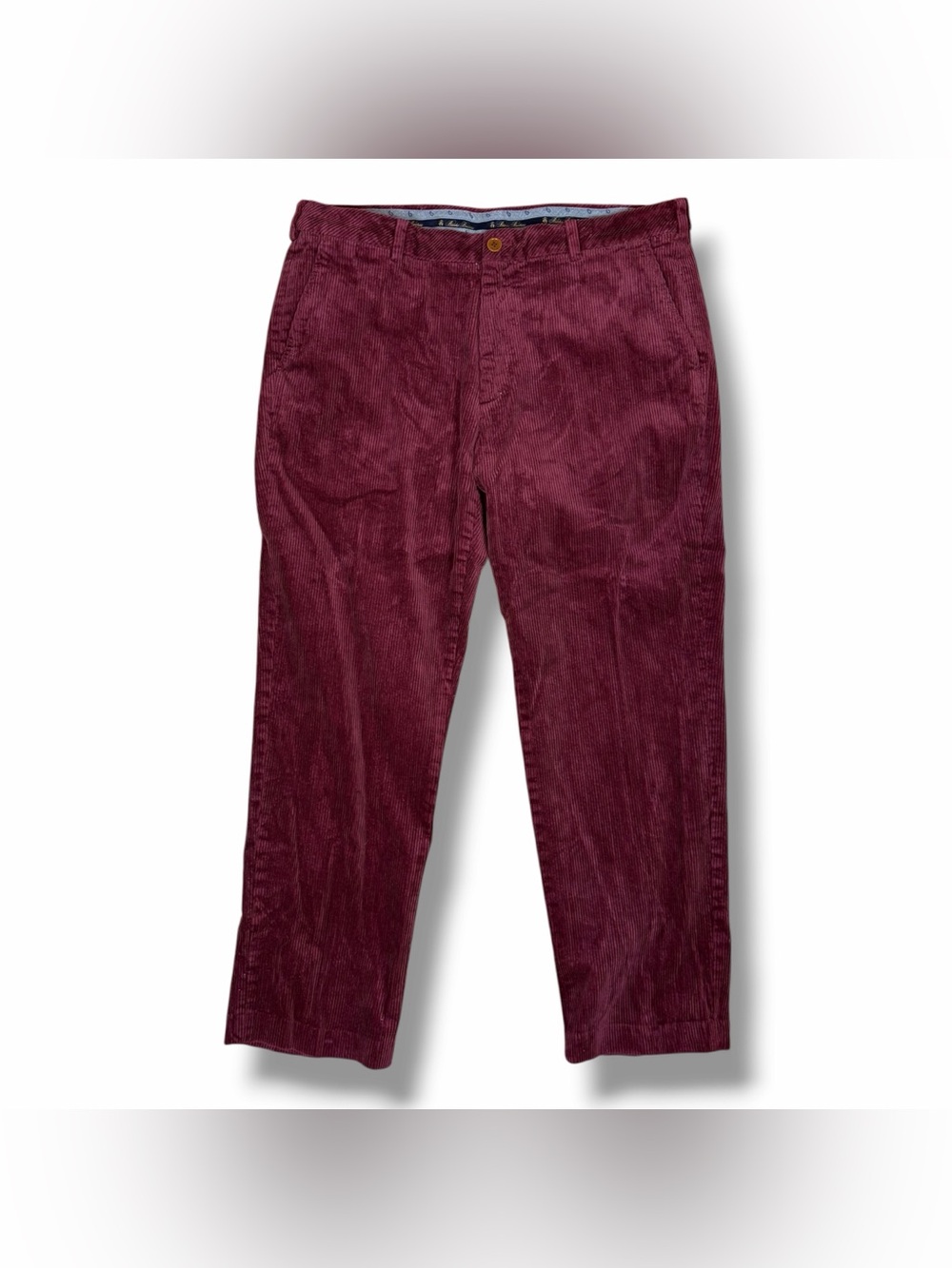 Brooks Brothers Clark Corduroy Pants Classic Fit 38x29 Wine Purple Classic Prep